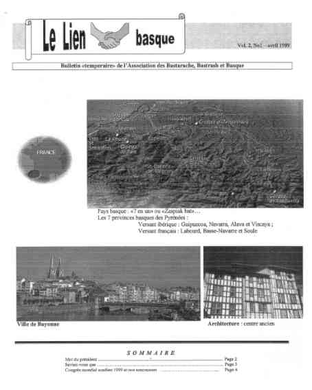 Le Lien Basque, Vol.2_No1, Avril 1999